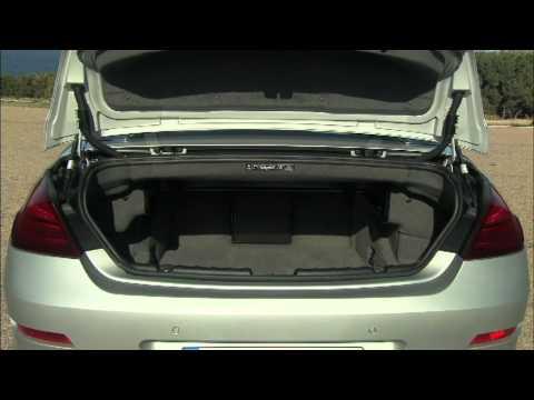 New BMW 6 Series Convertible   Luggage compartment with opened and closed soft top
