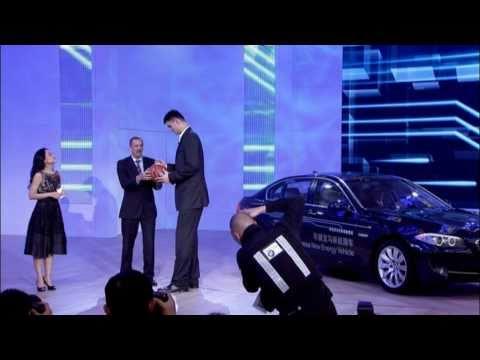 Yao Ming at the BMW press conference at the Auto Shanghai 2011