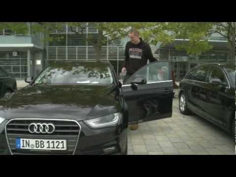 Audi   Die offizielle Fahrzeugübergabe mit den Spielern vom FC Bayern Basketball