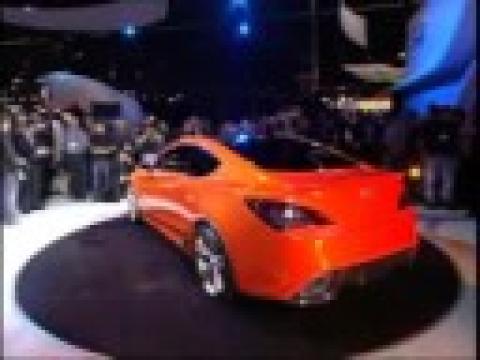 Hyundai Concept Genesis Coupe at LA Auto Show presentation