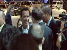 Governor Arnold Schwarzenegger visits the BMW Stand at the LA Auto Show