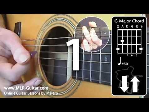Beginners Guitar Lessons : "Strumming Practice 1"