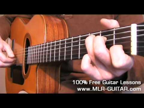 Beginners Guitar Lesson - Fingerstyle exercise in C major - Part 1