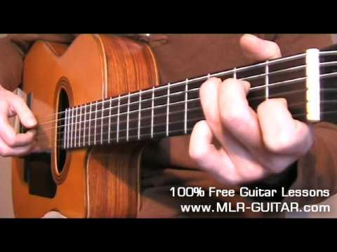 Beginners Guitar Lesson - Fingerstyle exercise in C major - Part 2