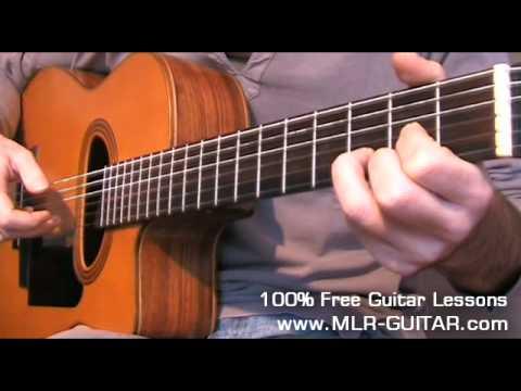 Beginners Guitar Lesson - Fingerstyle exercise in D major - Part 1
