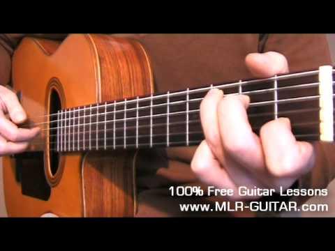 Beginners Guitar Lesson - Fingerstyle exercise in C major - Part 4