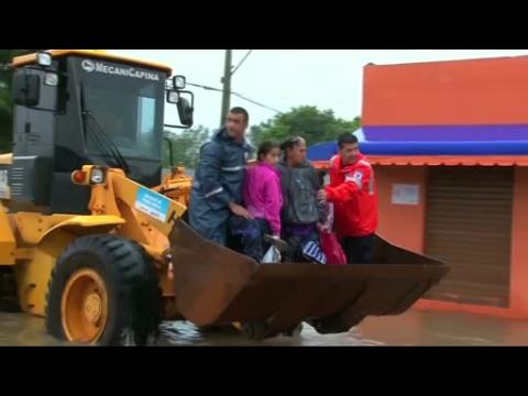 Thousands evacuated from flooded homes in Brazil