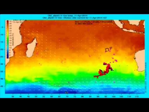 Ocean drift model shows possible MH370 debris spread