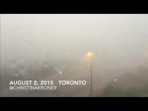 Timelapse footage of Toronto storm that caused power cut for thousands