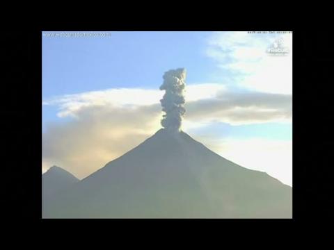 Mexico volcano erupts