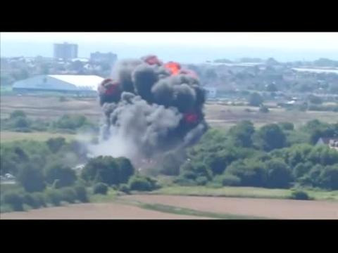Seven dead after plane crashes during air show in south England