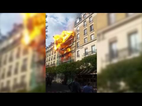 Spectacular explosion of a building in Levallois-Perret