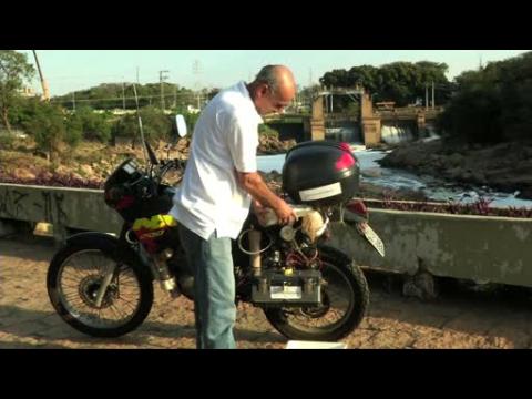 Brazilian builds water-powered motorbike