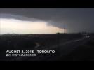 Timelapse footage of Toronto storm that caused power cut for thousands
