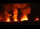 Reunion Island volcano erupts