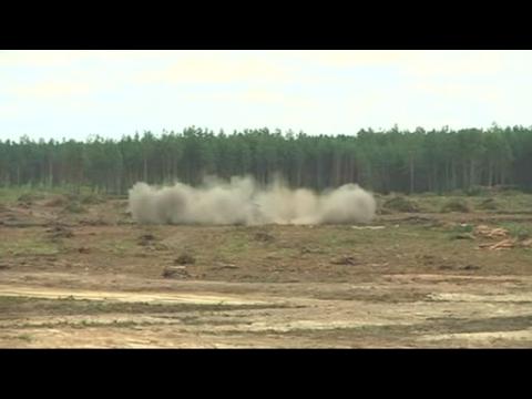 Russian military helicopter crashes during air show