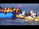Italian Navy rescues hundreds of migrants after 40 die in Mediterranean