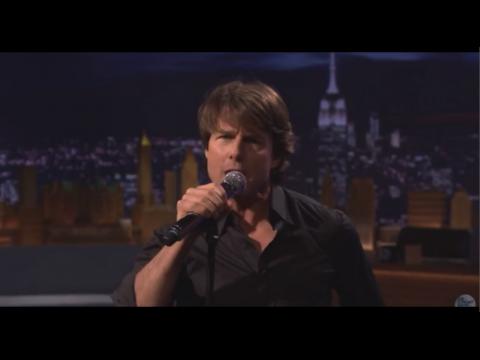 Tom Cruise sings karaoke at Jimmy Fallon