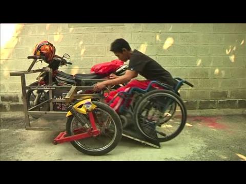 Indonesian mechanic's adapted motorbikes help disabled riders