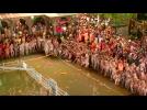 Thousands take a dip during India's Kumbh Mela