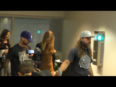 Sexy Behati Prinsloo, Adam Levine And Celebs Out And About