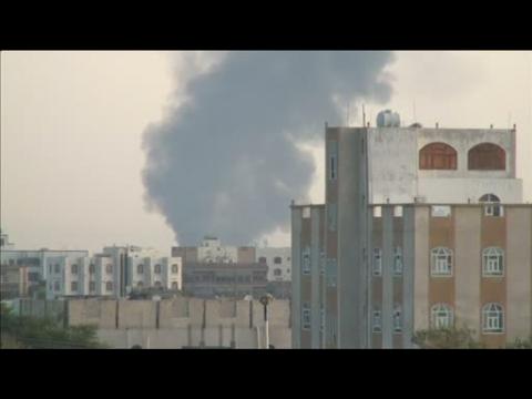 Saudi-led attack targets Sanaa air base