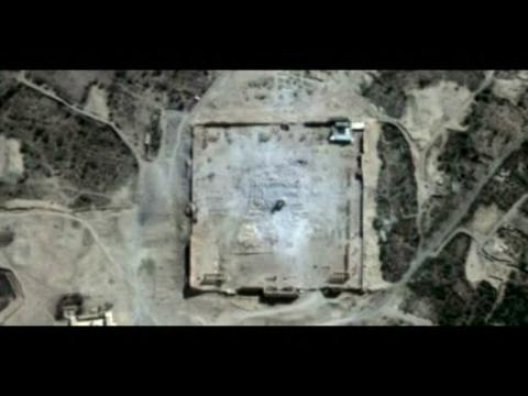 Satellite images show IS destruction of Syrian temple