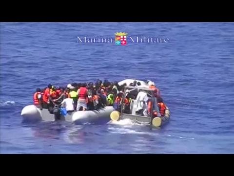 Over 300 migrants rescued and four bodies recovered by Italian Navy