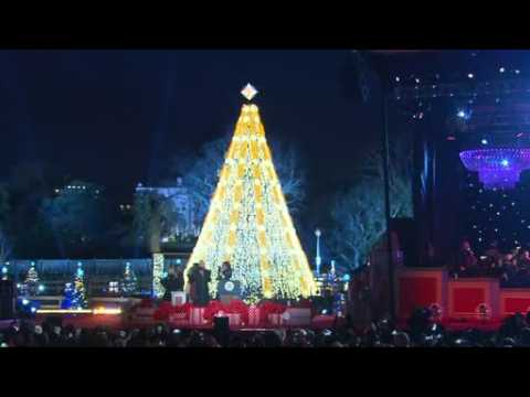 Obama family light National Christmas Tree