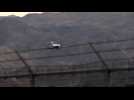 Small plane touches down safely after landing gear fails in California