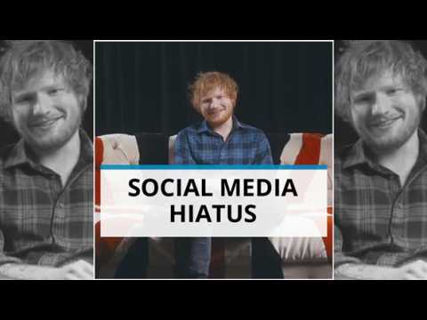 Ed Sheeran is done viewing life through a screen
