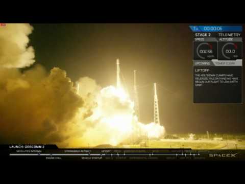 SpaceX Falcon rocket blasts off, booster lands safely