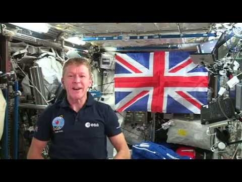 British astronaut sends Queen Elizabeth message from space