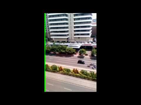 Amateur video shows militants killing civilians before bomb goes off in Jakarta