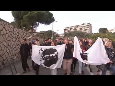 Tensions en Corse : nouvelle manifestation à Ajaccio