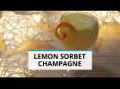 Easy New Year's cocktails: Sorbet Champagne Float