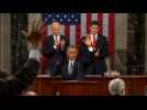 Obama declares State of Union "strong"