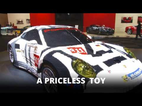 Porsche 911 completed with 380,000 Lego bricks