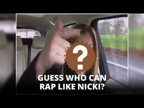 Who does Nicki Minaj praise for her rapping skills?