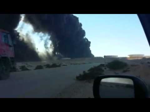 Fires rage at Libyan oil ports after Islamic State attacks