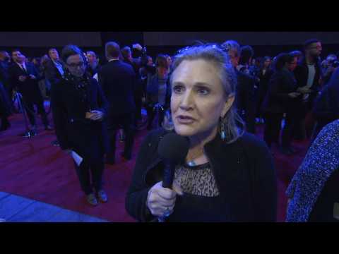 Star Wars: The Force Awakens European Premiere: Carrie Fisher