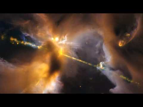 Hubble captures new "lightsaber" star
