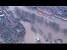 Flood defences fail in historic British city