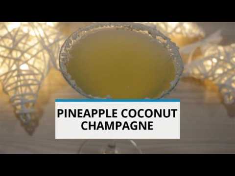 Easy New Year's cocktails: Pineapple Coconut Champagne