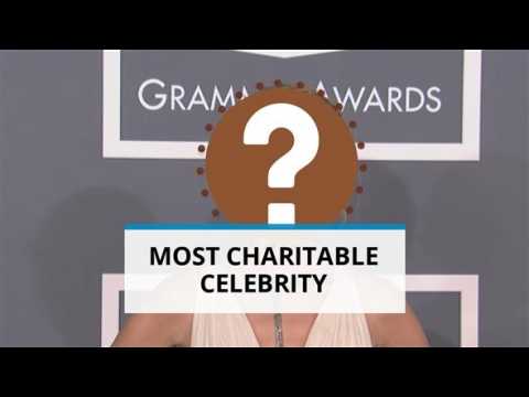 Guess who the most charitable celebrity of 2015 is?