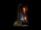 Fire engulfs Dubai hotel near world's tallest building