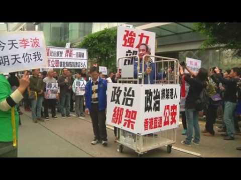 Thousands protest disappearance of Hong Kong booksellers