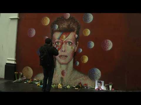 David Bowie fans pay tribute to music legend