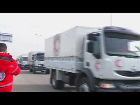 Aid convoys depart for besieged Syrian town Madaya