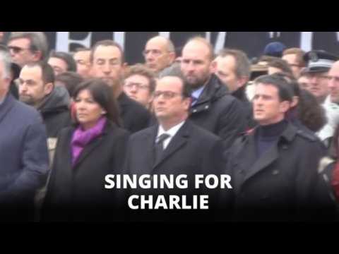 Thousands pay homage to the Charlie Hebdo victims